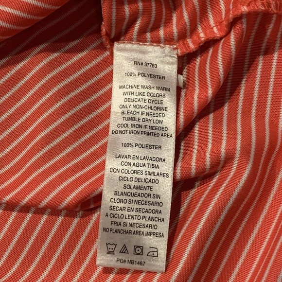 Callaway Men’s Performance Pink White Striped Short Sleeve Golf Polo Shirt Large - Picture 6 of 7